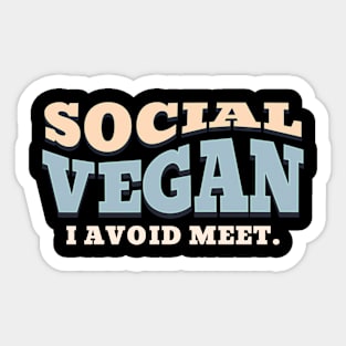 Social Vegan Sticker